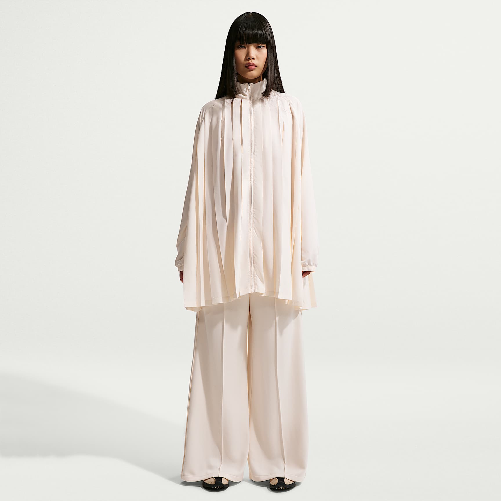 Nike Sportswear Women's Oversized Long-Sleeve Pleated Mini Dress